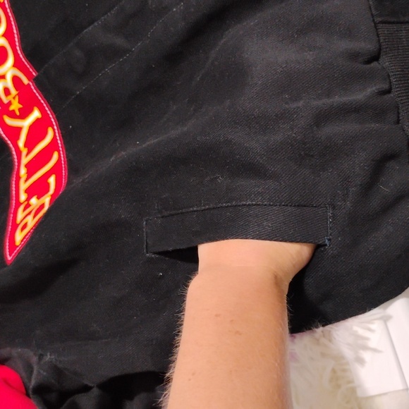 FLASH SALE! RARE! NWOT Betty Boop '13 Biker Betty Motorcycle Club Bomber Jacket - Picture 10 of 11